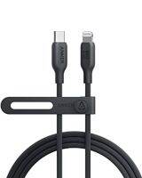 Anker USB-C กับสายเคเบิลหลอดไฟ,สาย541 (ผีสีดำ,3ft),ได้รับการรับรอง MFi,bio-Based อย่างรวดเร็วสายชาร์จสำหรับ iPhone 14 14pro 14pro Max 13 13 13 Pro 12 11 X XS XR 8 Plus (ไม่รวมที่ชาร์จ)