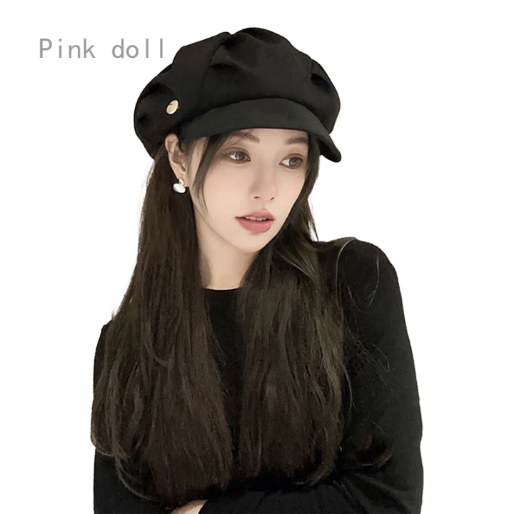 Loose Cloud Top Octagonal Beret Hats Newsboy Hat Women Cloud Street