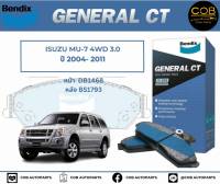 BENDIX GCT ผ้าเบรค (หน้า-หลัง) Isuzu Mu-7 4WD 3.0 ปี 2004-2011 อีซูซุ มิวเซเว่น