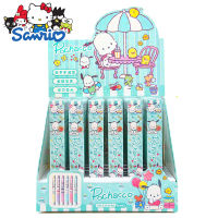 24ชิ้นกล่อง Sanrio ปากกาเจล Pochacco Kuromi Melody Roller Ball ปากกาอุปกรณ์การเรียนเครื่องเขียนขายส่ง