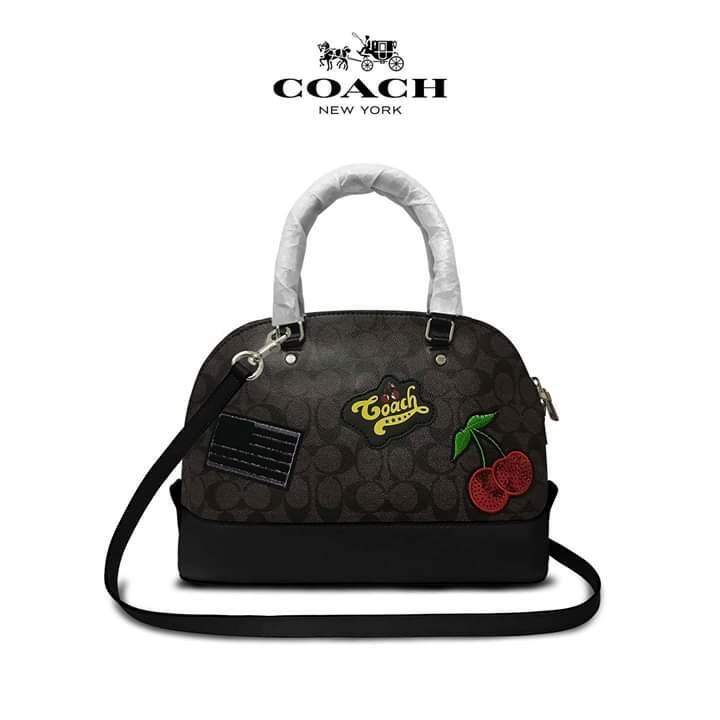 Coach leather shoulder bag w/adjustable sling Lazada PH