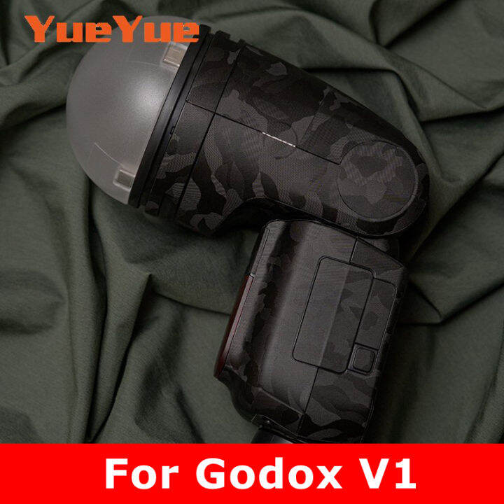 สำหรับ Godox V1 V1C V1N V1S V1F V1O V1P ป้องกันรอยขีดข่วนแฟลชสติ๊กเกอร์