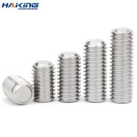 10pcs/lot Hexagon Hex Socket Set Screw Flat Point Allen Head M2 M2.5 M3 M4 M5 M6 M8 M10 M12 M14 M16 Stainless Steel Headless Screw Nut Drivers