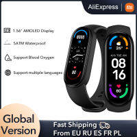 2022 Global Version Xiaomi Mi Band 6 Smart celet 1.56"AMOLED Screen miBand 6 Fitness Traker Bluetooth 5 ATM