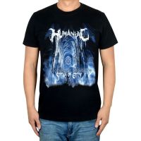 Humaniac แบรนด์เสื้อยืดผ้าฝ้ายพังค์ฟิตเนส Hardrock เสื้อแทรชเมทัลสีดำเสื้อสเก็ตบอร์ดขนาด5XL 6XL