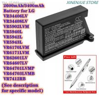 Robot Vacuum Cleaner 2600mAh/3400mAh Battery for LG VR5906-5940-5943VR6340LVVR66713LVMVR6694TWRVR7428SPVR6570VR6571LV [ Hot sell ] vwne19