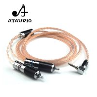 Hifi 3.5mm to 2rca Cable Pure OCC High Quality 3.5mm Male to 2 RCA Male Aux Cable