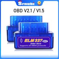 เครื่องสแกนเนอร์บลูทูธ OBD2 Srnubi เข้ากันได้กับ OBD II V2.1 V1.5เครื่องอ่านโค้ดความผิดของรถและเครื่องมือวินิจฉัยรถ IOS