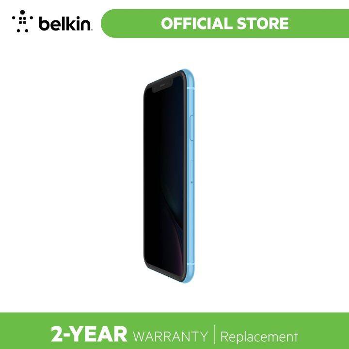 BELKIN SCREENFORCE™ InvisiGlass™ Ultra Privacy Screen Protector for iPhone 11/XR Lazada PH