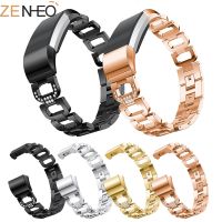 Nowa moda damska elegancki pasek do zegarków sportowych do Fitbit Charge 2 pasek do zegarków pasek Rhinestone do Fitbit Charge 2 paski na nadgarstek