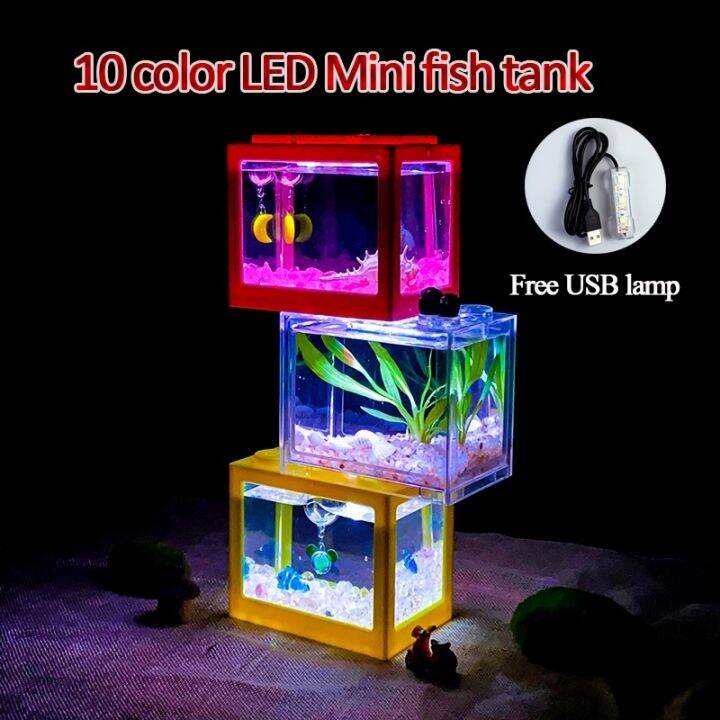 LED Betta Mini Aquarium Fighting Rumble remote control USB LED Light