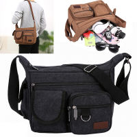 Outdoor Travel Handbag For Men Canvas Shoulder Bag For Men Travel Crossbody Bag For Men Retro Canvas Handbag For Men Military Style Shoulder Bag For Hiking