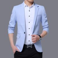 ZZOOI 2021 New Arrival Mens Blazer Jacket Suit Wedding Prom Slim Fit Smart Casual Suit Men Jacket Business Men Suit Jacket plus size