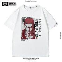 tshirt เสื้อยืดแขนสั้น ผ้าฝ้ายแท้ พิมพ์ลายอนิเมะ Sakuragi Flower Road Slam Dunk สําหรับผู้ชาย(S-5XL)