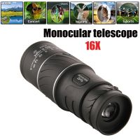 16x52 High Magnification HD Monocular Telescope Waterproof Mini Telescope Portable Hiking Zoom 16X Scope for Travel OutdoorSport