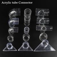 5Pcs Acrylic Pipe Connector I.D 16/20/25/32mm PVC Transparent Connectors Aquarium Fish Tank Joints Garden watering Tube Parts