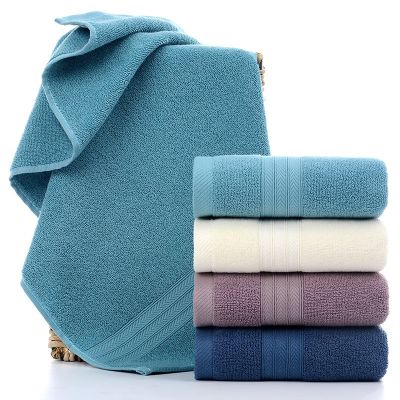 【CC】 Multi-color Cotton Face Set Soft Feel Highly Absorbent Shower Hotel 33x70cm