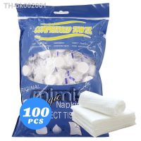 ◆❡☽ 100Pcs Mini Compressed Towel Disposable Face Compressed Towels Soft Compressed Hand Wipe Portable Compressed Coin Tissue