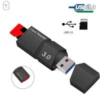 VISIONN ตัวอ่านการ์ดตัวอ่านการ์ด USB3.0เครื่องอ่านการ์ดแฟลชไดร์ฟอินเทอร์เฟซสากลความเร็วสูงเครื่องอ่านการ์ดการ์ดความจำ