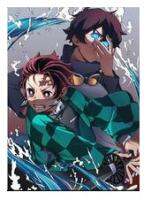 อะนิเมะปราบปีศาจ: Kimetsu No Yaiba Hashibira Kochou Shinobu Kanroji Kamado ภาพพิมพ์ศิลปะโปสเตอร์ผ้าไหม0717