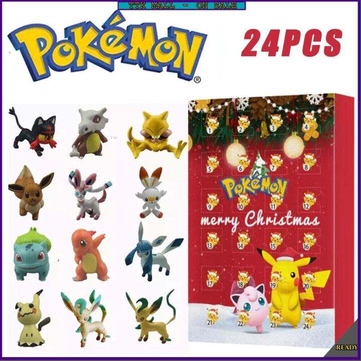 kids-blind-box-toy-model-dolls-children-gift-pokemo-character-theme-christmas-2023-advent-calendar-christmas-kids-toy-24pcs-present-pikachu-tide-play-blind-bag-desktop-toy-surprise-box-birthday-gift-x