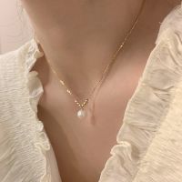 [COD] 2022 new light luxury niche texture ins style pearl necklace high-end sense chain accessories women