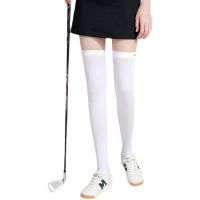 Ice summer sun protection golf socks ladies outdoor cycling stockings womens long breathable socks