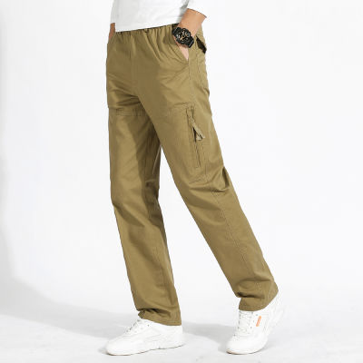 Mens 2022 New Fashion Cargo Pants Trousers for Men Multiple Pockets Soft Breathable Loose Sports Jogging Casual Pants Men