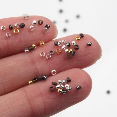 500pcs/lot Gold Color Ball Crimp End Beads Dia 2 2.5 3 mm Stopper Spacer Beads For Diy Jewelry Making Findings Accessories