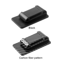 ที่ใส่เข็มขัดนิรภัย Stabilizer Black Car Seat Belt Positioner Carbon Fiber Car Safety Seat Lock Buckle Universal Auto Accessories