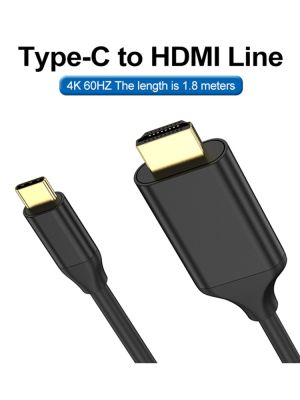 USB C Type-C To HDMI-4K สาย HDTV หัวแปลงเอวีดิจิทัลทีวีสำหรับซัมซุงโน้ต9 Dex HDMI-เข้ากันได้สายแปลงสัญญาณ529 #