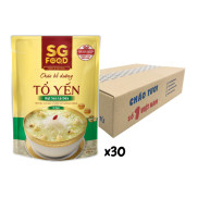 Thùng 30 Gói Cháo Bổ Dưỡng Sài Gòn Food Tổ Yến Hạt Sen Lá Dứa 240G