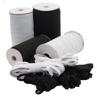 ↂ﹊▦ 10Y 3/6/8/10/12mm White Black High-Elastic Sewing Elastic Ribbon Elastic Spandex Band Trim Sewing Fabric DIY Garment Accessories