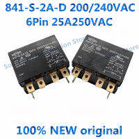 1ชิ้น100 ใหม่รีเลย์ไฟฟ้า841-S-2A-D M03 200240VAC 6Pin 25A250VAC