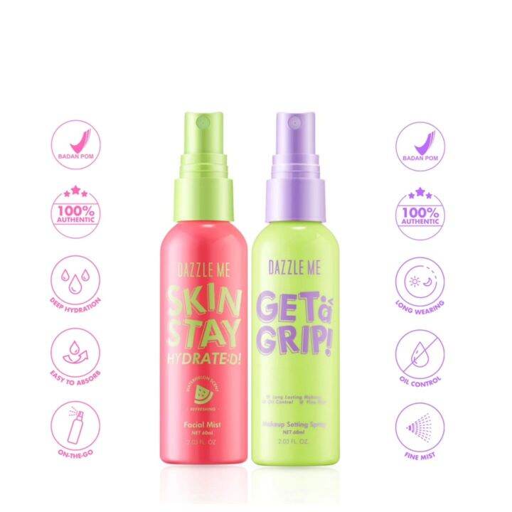 DAZZLE ME Facial Mist Face Mist Setting Spray Lazada Indonesia