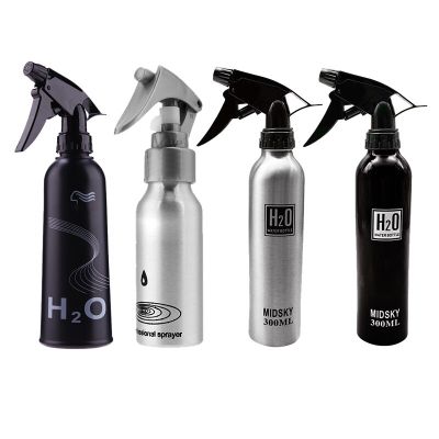 Aluminum Spray Atomiser Empty Bottle Water Hair Salon Matte Black Hairstyling Hairdressing Tools Applicator Bottles Adhesives Tape