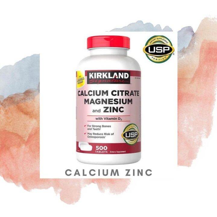 Kirkland Calcium Citrate, Magnesium and Zinc with Vitamin D3 500