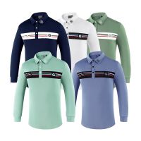 G G4 Golf Long-Sleeved t-Shirt Mens Autumn Winter Clothes Quick-Drying Polo Shirt Top Large Size