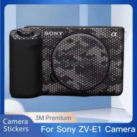 ฟิล์มห่อสติ๊กเกอร์ติดบนตัวเครื่องไวนิลสำหรับ Sony ZV-E1ตัวกล้องสติ๊กเกอร์ป้องกันตัวเสื้อป้องกัน ZVE1 ZV E1สติกเกอร์กล้อง