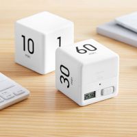 ✘☫✜ Alarm Clock Cube Shape Cooking Timer Digital Display Time Management Timer Countdown Homework Study Working Timer for Daily Life