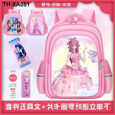 Luoli schoolbag for primary school students grade 1 2 3 5th grade love princess night loli childrens lightweight girls backpack