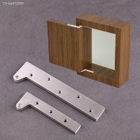 ♞☜ Hidden Furniture Hinge 360 Rotation Steel Up and Down Wood Cabinet Door Pivot Hinges Location Shaft Connecting Hardware