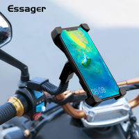 Essager Motorcycle Phone Holder For iPhone Huawei Mobile Phone Stand Handlebar Clip Moto Mount Bracket Support Cellphone Holder