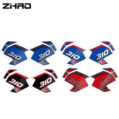 G310R Motorcycle Accessories Real Tank Pad Gas Fuel Sticker Moto Decal Emblem Protector For BMW G310 R 1 Set