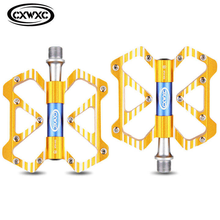 3แบริ่งจักรยานเหยียบแบน-mtb-อลูมิเนียมป้องกันการลื่นไถลแพลตฟอร์มจักรยานเหยียบอุปกรณ์จักรยาน
