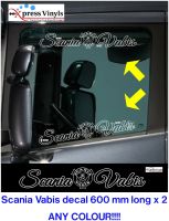 For x2 Scania Vabis window decals Truck graphics stickers ANY COLOUR