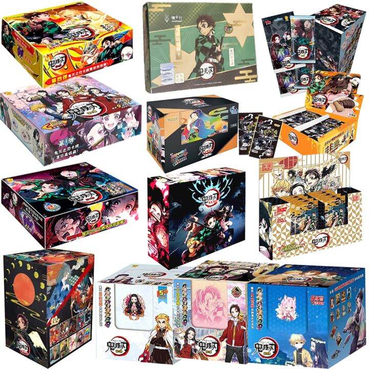 Demon Slayer Cards Kimetsu No Yaiba Booster Box Anime Figures Hoy