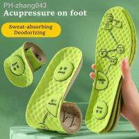 Acupressure on Foot Insoles For Shoes Breathable Deodorant Sport Insoles for Medical Man Women Comfortable Running Shoe Sole