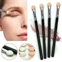 Dingyou 3 Pcs ฟองน้ำสำหรับอายแชโดว์แปรงแบบพกพาอายไลเนอร์แชโดว์ Eyebrow Lip Brush Applicator เครื่องสำอางทาตา