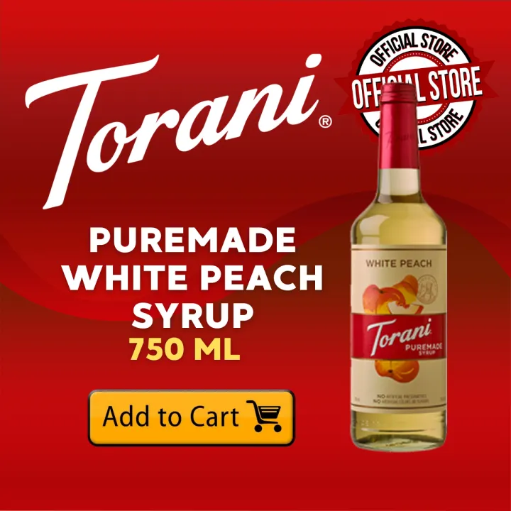 Torani Puremade White Peach Flavoring Syrup 750 mL Lazada PH